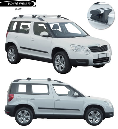 Skoda Yeti Yakima Whispbar Roof Racks